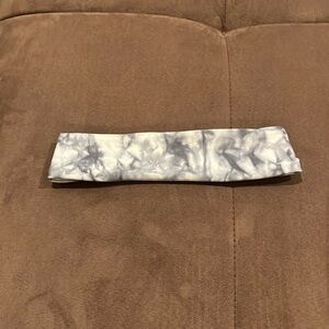 Athleta grey marble tie dye headband